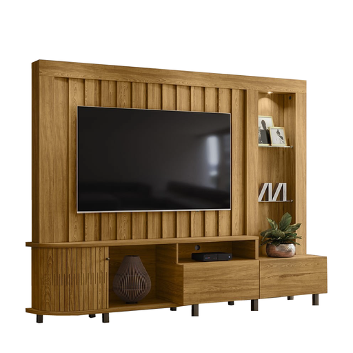 [30579] MEUBLE TV LE MANS 1PT/2TIRS CUMARU