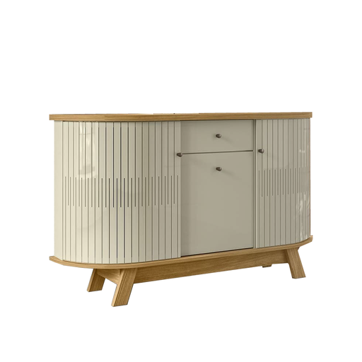 [30583] SIDEBOARD MONZA 4 PT / 1 TIR  CUMARU / OPAL 