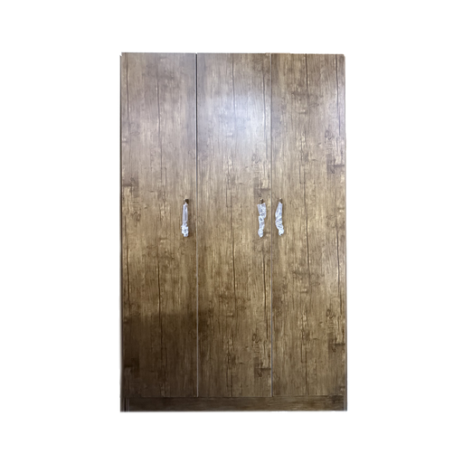 [30737] ARMOIRE GRAVIX 3 PTS +4 TABLETTE+2 PENDERIE  BROWN