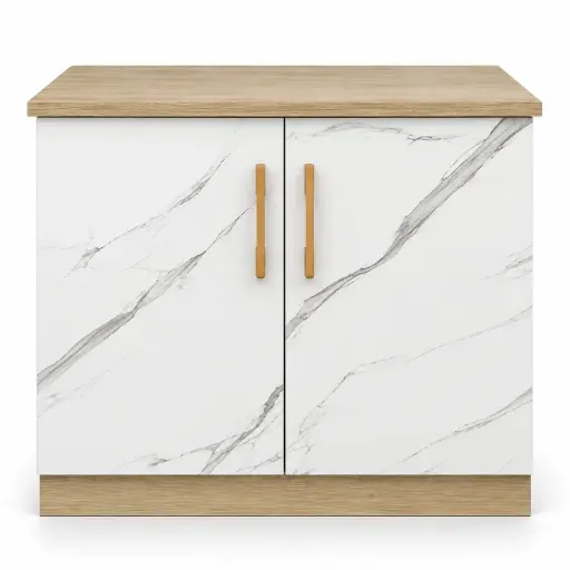 [30776] KITCHEN BASE UNIT WENDY 2 PTS W800*D600*H880 COCO/STONE