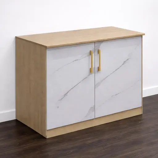 [30776] KITCHEN BASE UNIT WENDY 2 PTS W800*D600*H900 COCO/STONE
