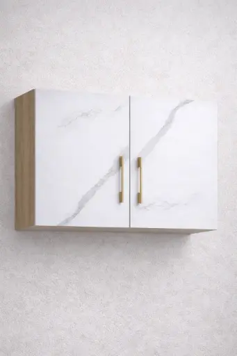 [30779] KITCHEN WALL UNIT WENDY 2 PTS W800*D320*H600 COCO/STONE