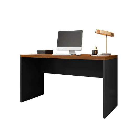 [30877] OFFICE TABLE STUDIO 2 TIRS 1360MM WALNUT/BLACK