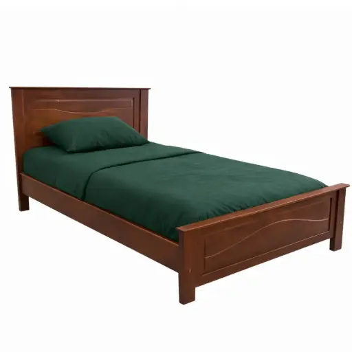 [30240] BED NAIRA 3'6 VERNI FONCE SAPELE 