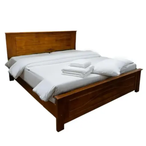 [30240] BED NAIRA 3'6 VERNI FONCE SAPELE 