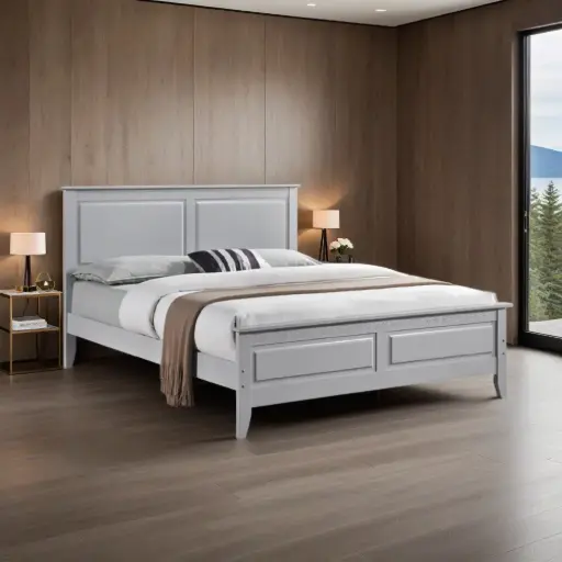 [30360] BED CLOVER 5'0 LIGHT GREY 1 DOS 