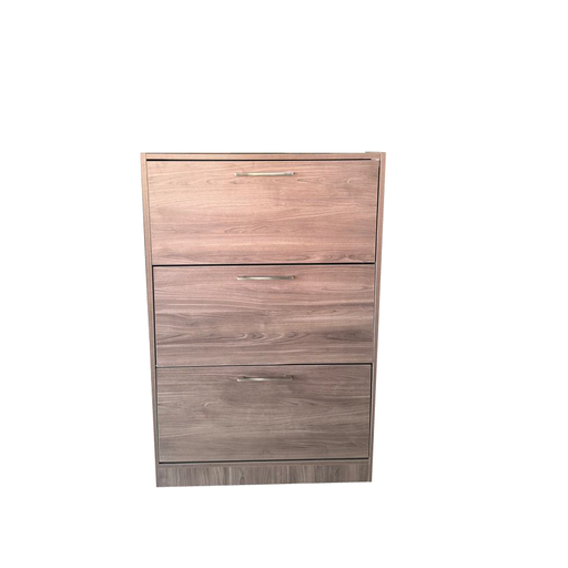 [31413] SHOERACK DAX 3 SHELVES WITH MECHANISM LIGHT BROWN