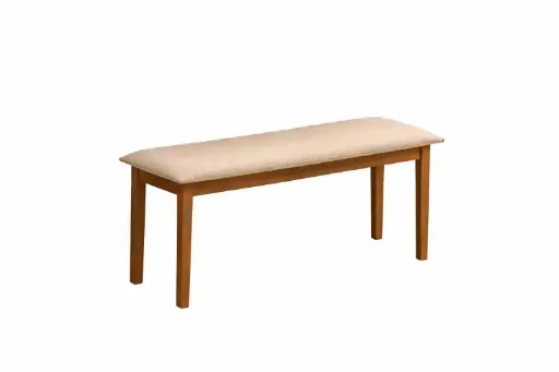 [31513] ACCESSORIES BENCH BELGIUM RECTANGLE MEDIUM BROWN