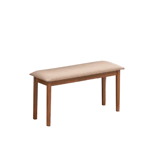 [31513] ACCESSORIES BENCH BELGIUM RECTANGLE MEDIUM BROWN