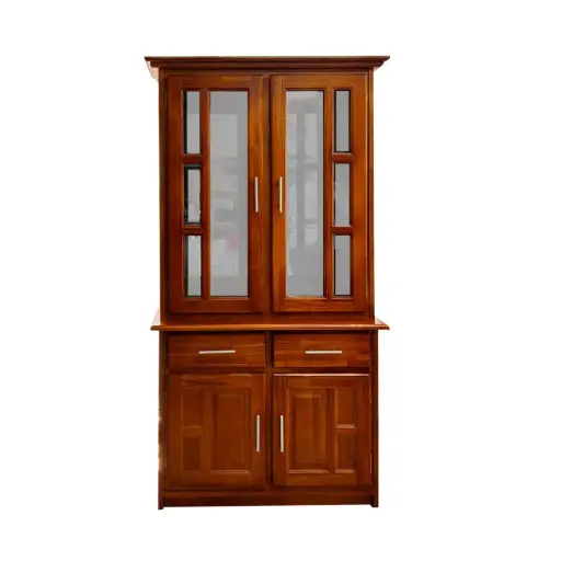 [31563] VAISSELIER ROZA 2PTS BAS/ 2PTS HAUT VITREE/ 2TIRS ORANGE 