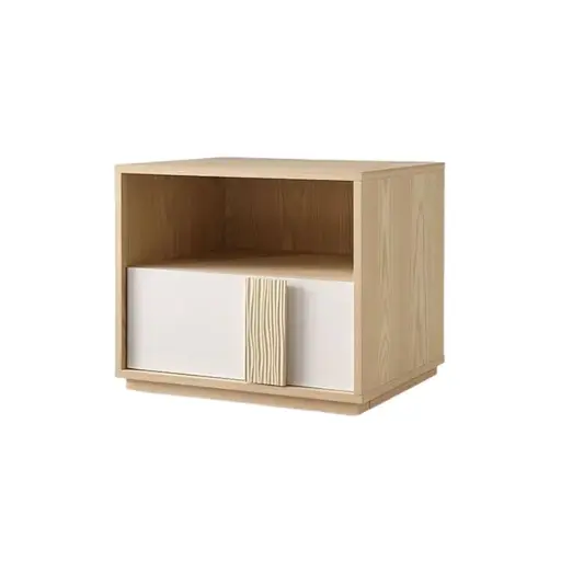 [31520] TABLE DE NUIT ESSINGTON REF DZ-19 1PT NEW BURLY WOOD / BEIGE MAT