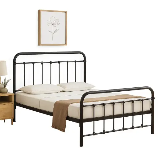 [31560] BED MEL (DIY) 5'0 190 X 150 CM BLACK 