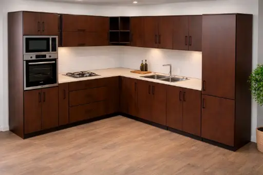 [31632] KITCHEN SET FANCY IV PLYWOOD BROWN