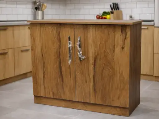 [31695] BASE UNIT FANCY IV 2 DOOR PLYWOOD BROWN