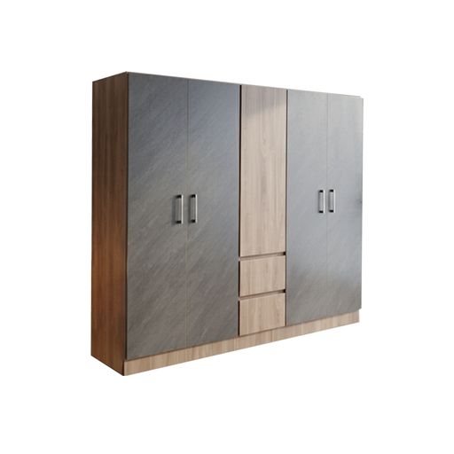 [31730] ARMOIRE NOBLE 5 PTS/2 TIRS BROWN																						