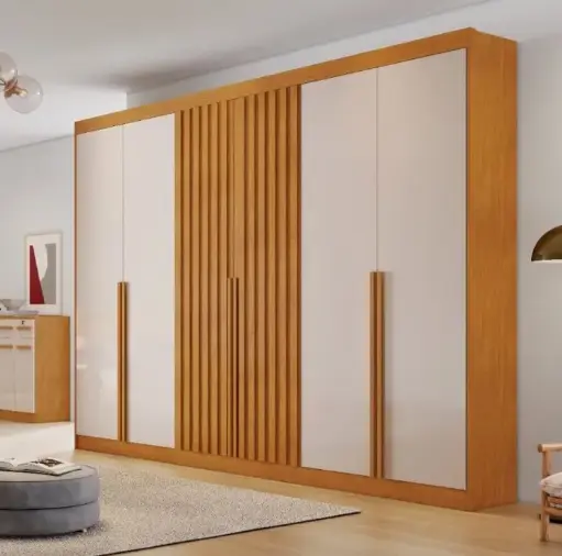 [31756] ARMOIRE SIENA 6 PTS (6 PCS) NATURE / OFF WHITE