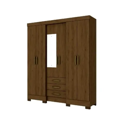 [31777] ARMOIRE SERENA REF B23-130 (2PCS) 6PTS 3TIRS CASTANHO