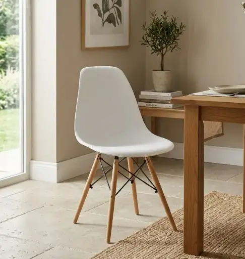 [31720] CHAISE DINING SAVANNA REF YWJ-6602 PP WHITE