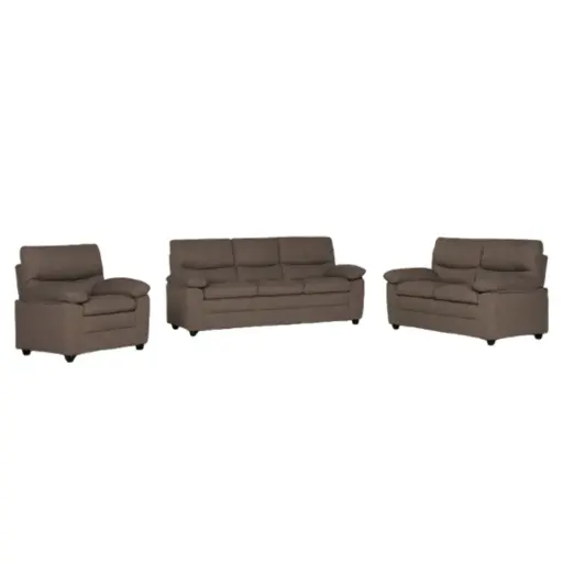[31793] SOFA STATIONARY REF 9612B SET 321 BROWN (XT-4)