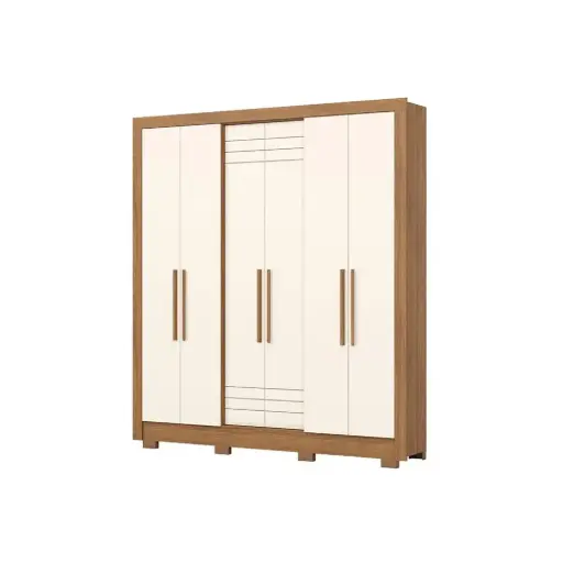 [31818] ARMOIRE CARLOTA REF B366-127 (2PCS) 6PTS NATURE/OFF WHITE