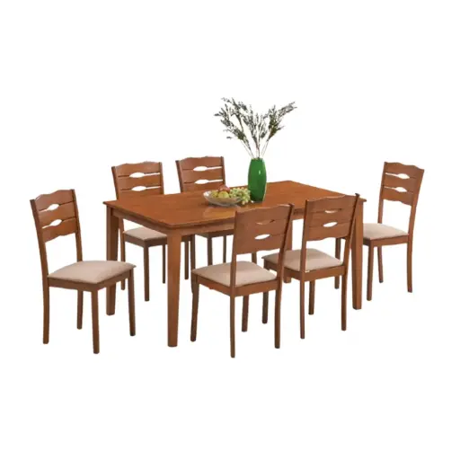 BELGIUM 6 SEATER DINING SET (6 CHAIRS + 1 TABLE)