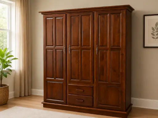 [31898] ARMOIRE 3PTS KITKAT 2 TIRS SAPELE