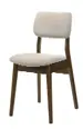 [31903] CHAISE MILTON (2 IN 1) WALNUT FABRIC OAT