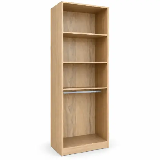 [31914] CLOSET LUX 4 SHELF + 1 HANGER VANILLA