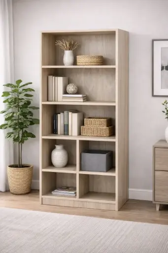 [31915] CLOSET LUX 4 SHELF + SEPARATOR VANILLA