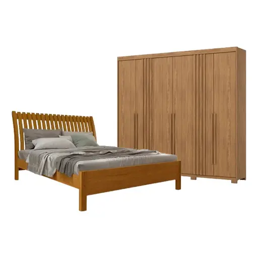 Bedroom Set Norton/Arezzo: Armoire 6 pts 29911 + Lit 6'0 30835