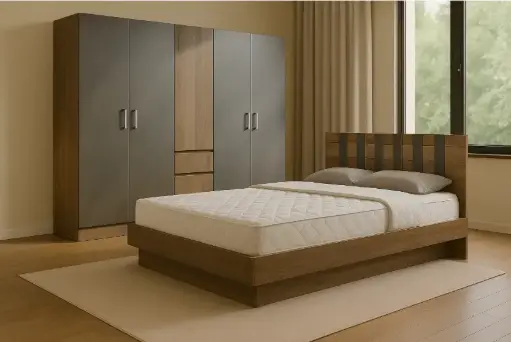 Bedroom Set Noble: Armoire 5 pts 31730 + Lit 5'0 31731