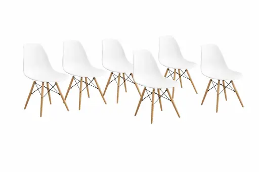 Bundle Offer: 6 Chair Savannah 31720 White