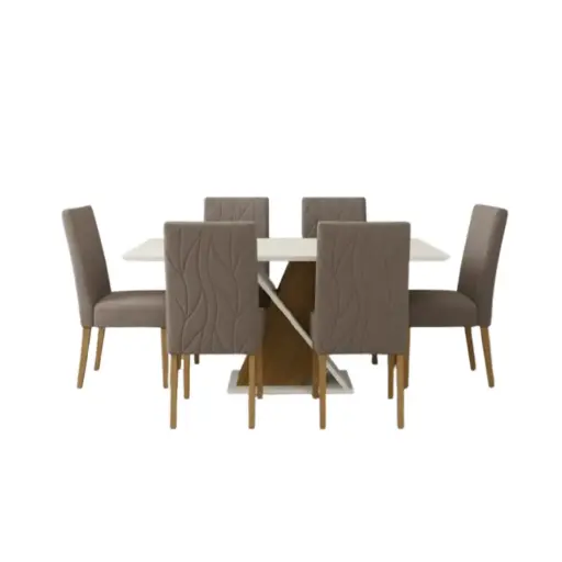 Dining Set Solus/Eloa - Table 6 seater 22982 + 6 x chair 30715