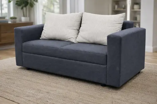 [31971] SOFA REDBERRY 2 SEATER GREY (REF C88B-20) + 2 CUSHIONS (ZS2504-03)