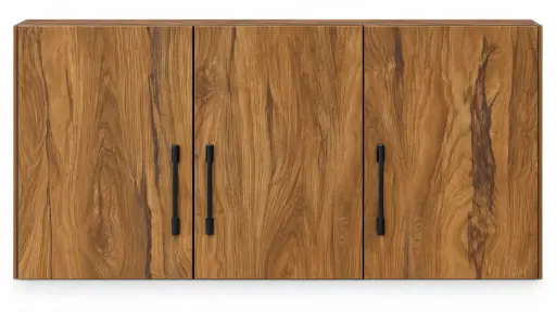 [32017] WALL UNIT FANCY 3 DOOR PLYWOOD 