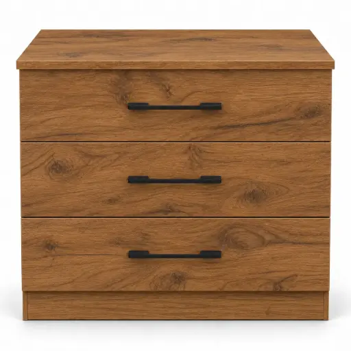 [32018] BASE UNIT FANCY 3 DRAWER PLYWOOD  
