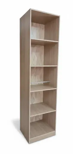 [32105] CLOSET LUX  5 SHELVES VANILLA 500 x 2300 x 500