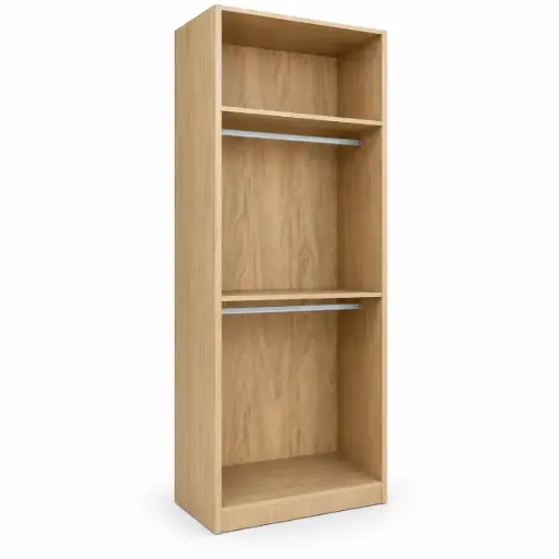 [32106] CLOSET LUX 2 SHELVES + 2 HANGERS VANILLA 1000 x 2300 x 500