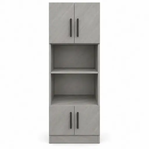 [32145] KITCHEN TOWER FANCY PLYWOOD GREY