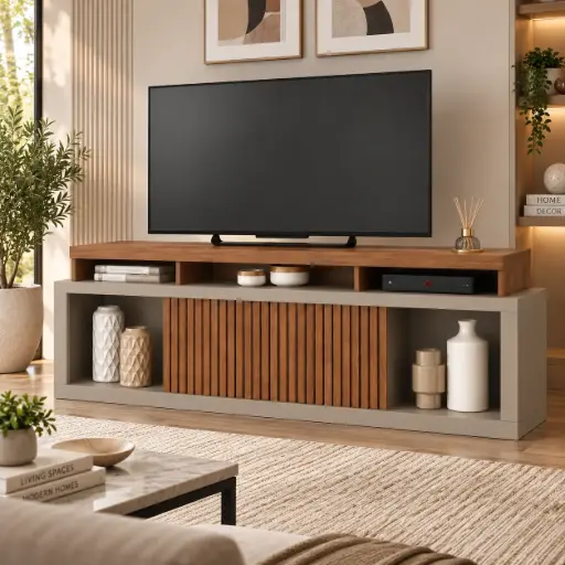 [30254] MEUBLE TV AEGON 2PTS HAVANA/FENDI 