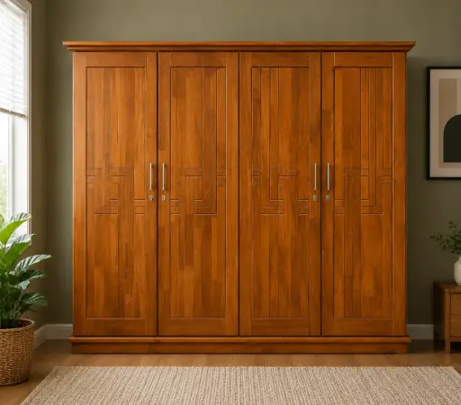[32176] ARMOIRE LINDT 4PTS ORANGE-WHITE INSIDE 