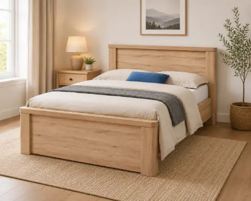 [32234] BED OLIVE 5'0 (3PCS) OAK