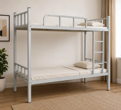 [32284] DORM BUNK BED 3'0 ETAGE METAL LIGHT GREY