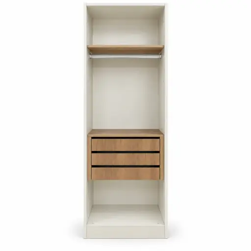 [32307] CLOSET ELEGENCIA 1 SHELVES+ 1 HANGER+3 DRAWER+ WITH 2 DOOR