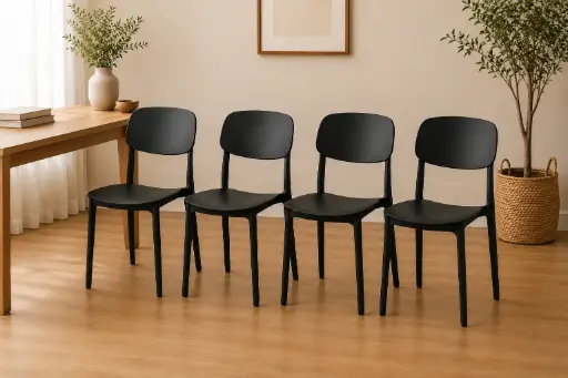 Bundle Offer: 4 CHAISE BRANT 32203 BLACK