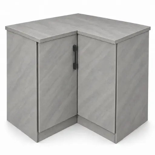 [32557] BASE UNIT FANCY CORNER PLYWOOD GREY