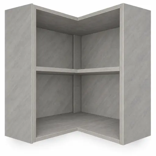 [32558] WALL CORNER FANCY PLYWOOD GREY