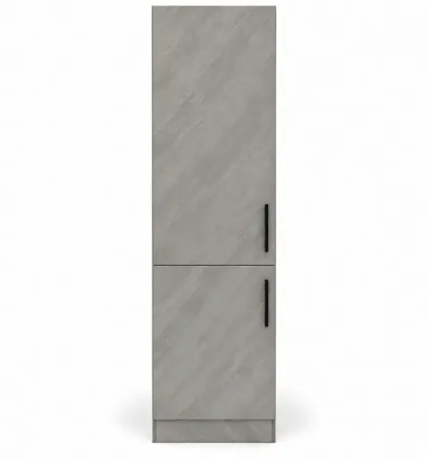 [32563] PANTRY FANCY 2 DOOR PLYWOOD GREY